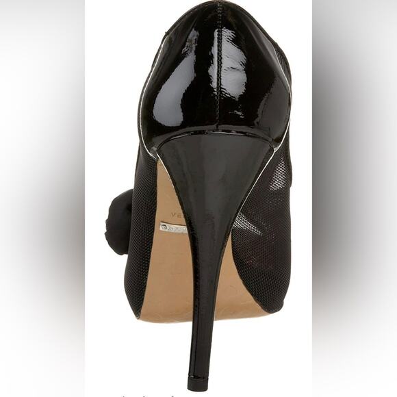 Betsey Johnson Women's Alexandra Open Toe Mesh Pumps Shoes Black Size 8.5 - Picture 5 of 12